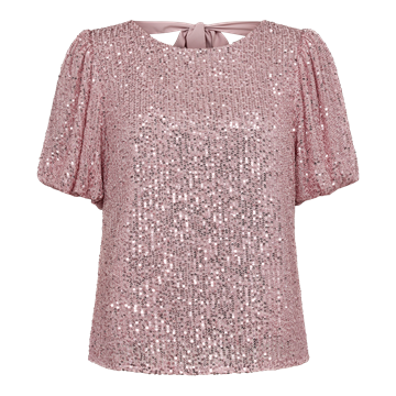 Liberté - Paige SS Blouse - Rosa Sequins